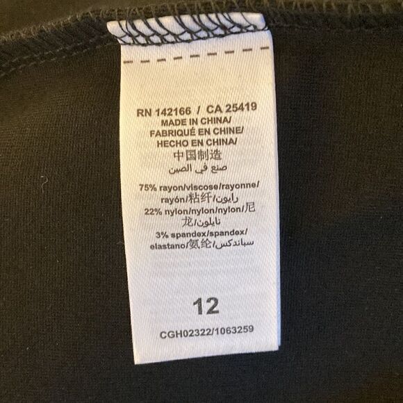 Habitual Kids Black Stretch Slim Leg Pants with Zipper Accents. Size 12. - Picture 8 of 8